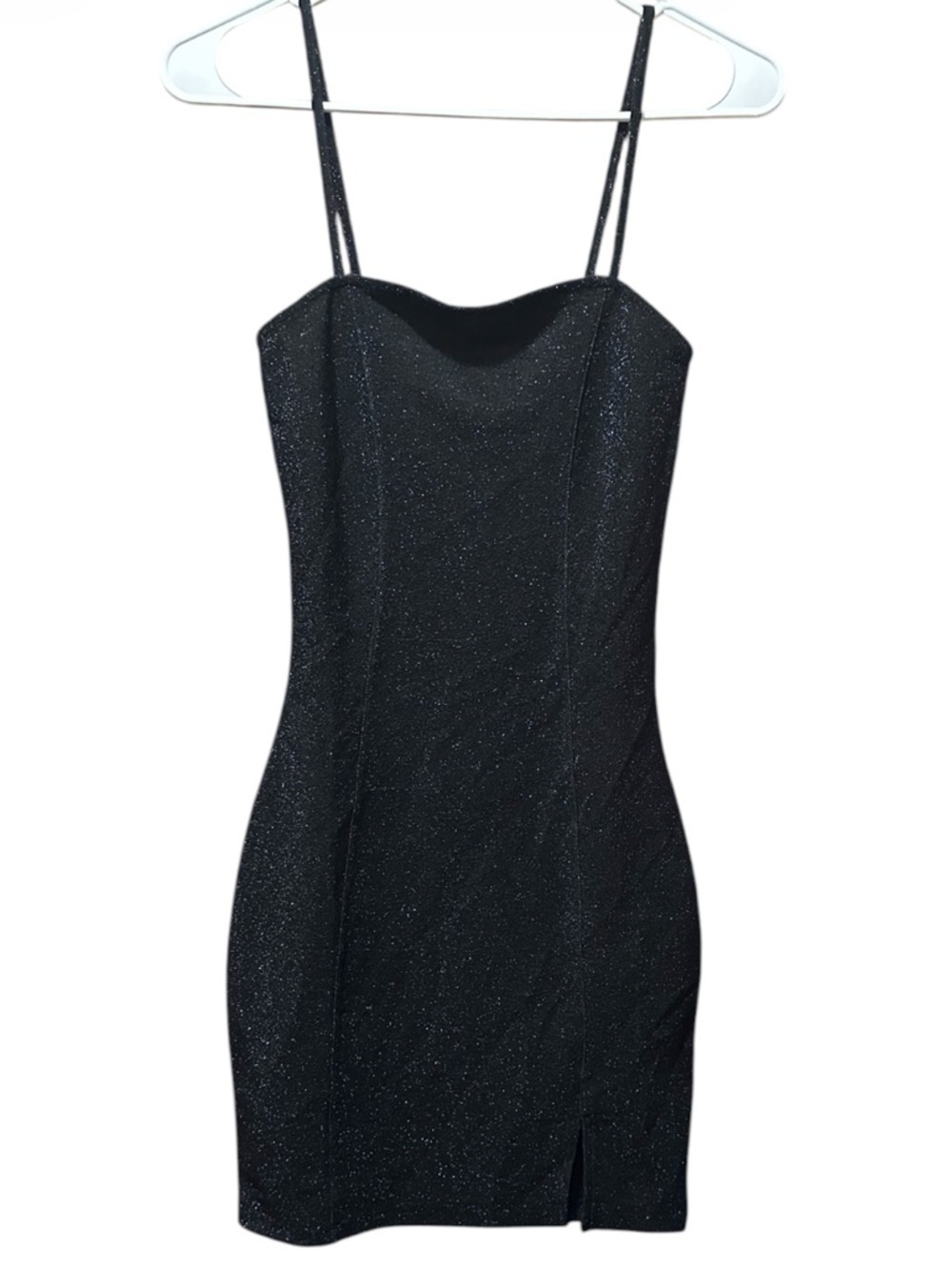 Divided Black Sparkle Spaghetti Strap Bodycon Dress